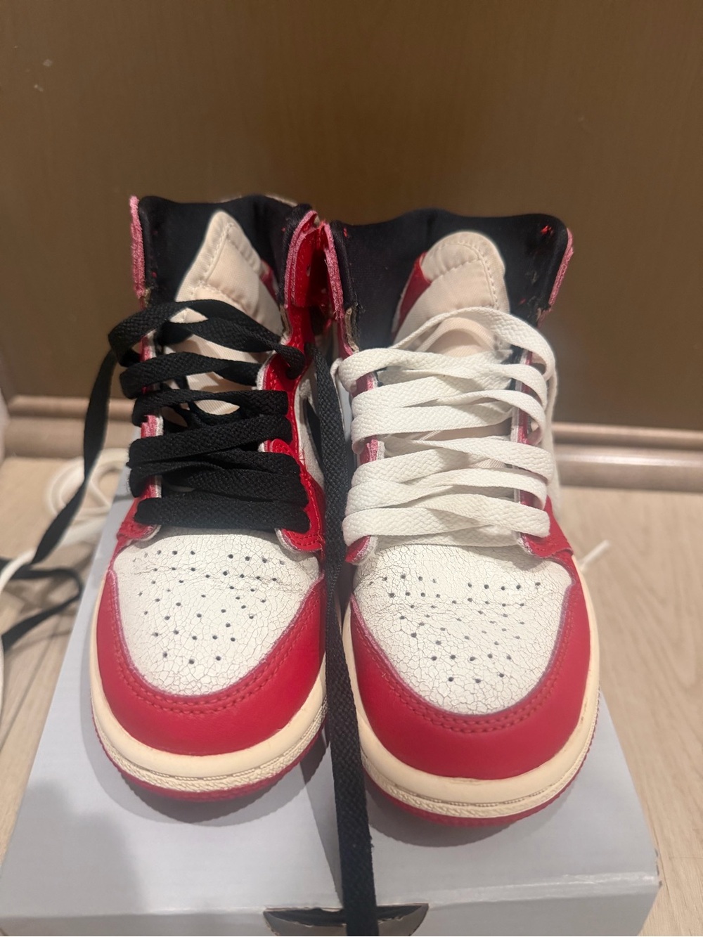 Nike Kids Red, White & Black High-Top Sneakers